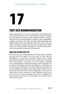 text och kommunikation