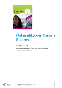 Matematikboken Gamma B-boken