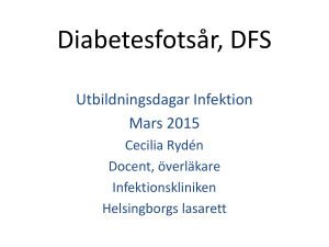 Diabetesfotsår, DFS