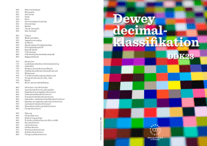 Dewey decimal- klassifikation