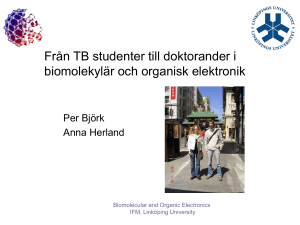 Biomolecular and Organic Electronics