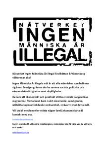 Nätverket Ingen Människa Är illegal Trollhättan Affisch 2 Ladda ner