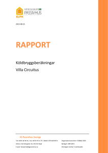 rapport - Villa Circuitus