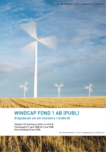 windcap fond 1 ab (publ)