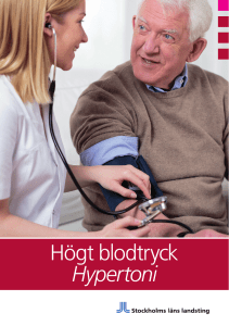 Högt blodtryck - hypertoni