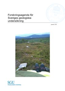 Forskningsagenda för Sveriges geologiska undersökning