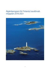 Åtgärdsprogram för Finlands havsförvalt- ningsplan