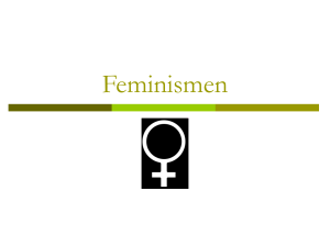 Feminismen - samhalle