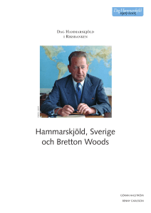 Hammarskjöld, Sverige och Bretton Woods