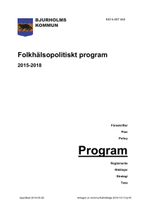 Program - Bjurholms kommun