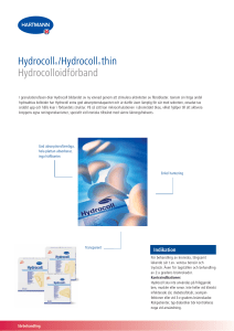 Hydrocoll® /Hydrocoll® thin Hydrocolloidförband