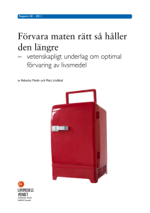 Förvara maten rätt så håller den längre