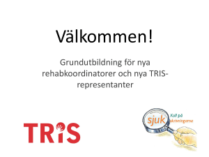 Grundutbildning TRIS 141208 - TRIS