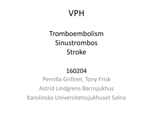 Trombos och stroke