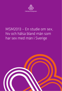 En studie om sex, hiv och hälsa bland män som har sex med män i