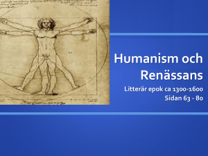 Humanism och Renässans