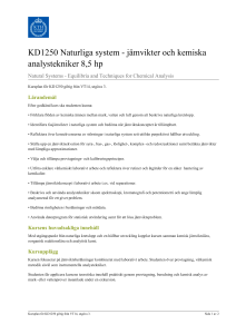 KTH | KD1250 Naturliga system