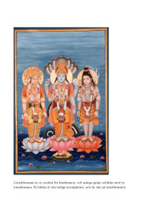 Lotusblomman är en symbol för hinduismen, och många gudar
