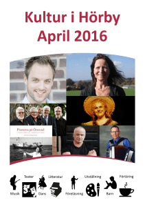 Kultur i Hörby April 2016