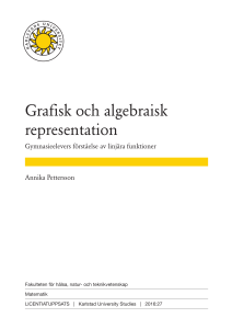 Grafisk och algebraisk representation
