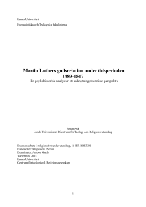 Martin Luthers gudsrelation under tidsperioden 1483-1517
