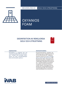 oxyanios foam - Indevex Watertech AB