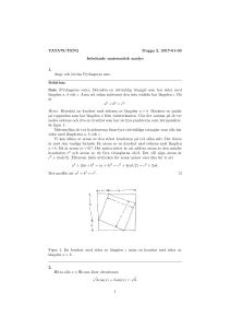TATA79/TEN2 Dugga 2, 2017-01-03 Inledande matematisk analys 1