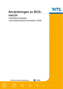 Användningen av BCG- vaccin