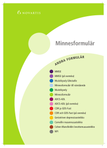 Minnesformulär - Suomen muistiasiantuntijat ry
