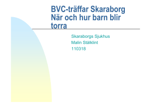 BVC-träffar Skaraborg När och hur barn blir torra