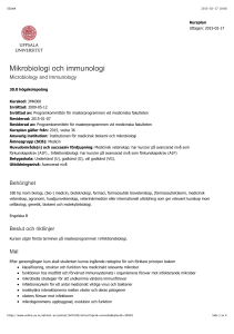 Mikrobiologi och immunologi