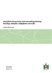 Sexualitet och utvecklingsstörning