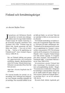 Finland och fortsättningskriget