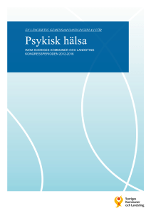 Psykisk hälsa - Sveriges Kommuner och Landsting