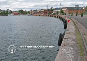 1 BeByggelsehistorisk rapport. oskarshamns stad. inre hamnen