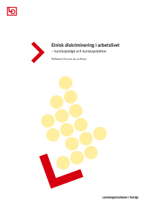 Etnisk diskriminering i arbetslivet