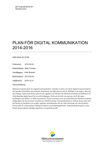plan för digital kommunikation 2014-2016