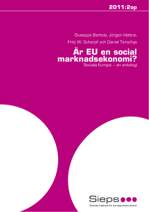 Är EU en social marknadsekonomi?