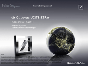 db X-trackers UCITS ETF:er