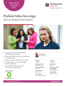 Psykisk hälsa hos unga - Cajsa Tengblad Education