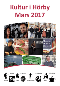 Kultur i Hörby Mars 2017
