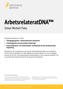 ArbetsrelateratDNA för Simon Werbart Flato