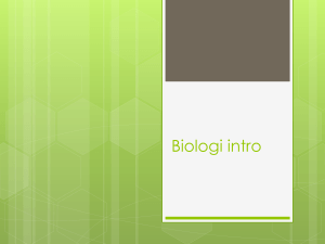 Biologi intro