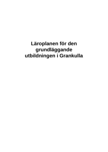 Läroplanen för den grundläggande utbildningen i