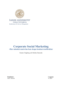 Corporate Social Marketing
