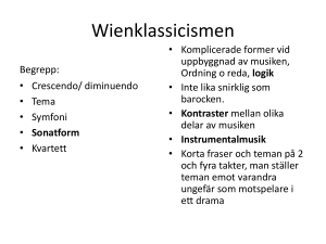 Wienklassicismen - vikingaskolanmusik