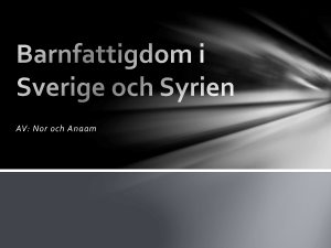 Barnfattigdom i Sverige och Irak