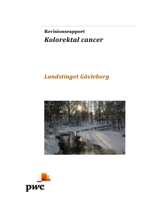 Kolorektal cancer - Region Gävleborg