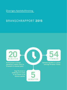 Branschrapport2015 - Sveriges Apoteksförening