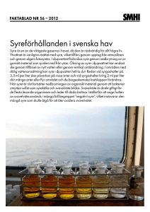 Syreförhållanden i svenska hav